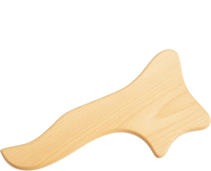 Neck Massager Roller Stick and Gua Sha - Wooden Foam Roller Massage Tools for Relaxation, Pain Relief, and Improved Circulation - Ideal for Back, Shoulder, and Neck Therapy