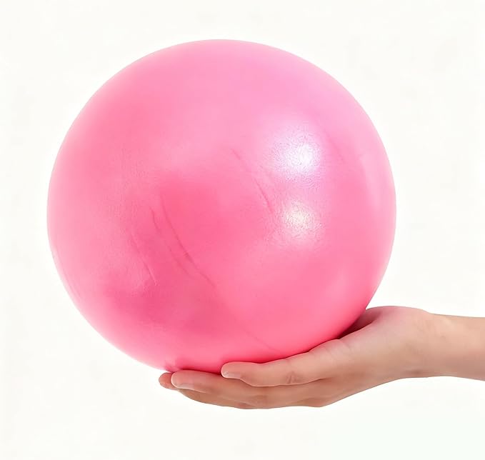 9 Inch Mini Exercise Ball - Portable Non-Slip Surface Yoga & Pilates Ball for Core Training, Fitness - Home & Office Use