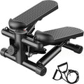 Stair Stepper with Resistance Bands for Home Exercise, Mini Stepper Machine for Indoor Fitness, Portable Home Gym Stepper for Full Body Workout, 300LBS Capacity