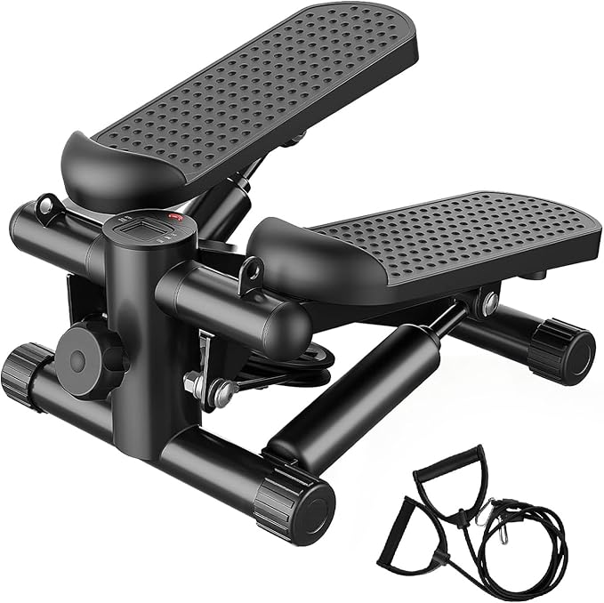 NEWBULIG Mini Stepper for Exercise at Home Stair Step Machine for Indoor Fitness Portable Home Gym Stepper for Full Body Workout 300lb Weight Capacity