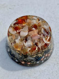 Carnelian Orgone Generator Energy Accumulator 528Hz/7.83Hz/Advance Harmonics Many Beautiful Ingredients and Colors! smtbscOG(Carnelian)