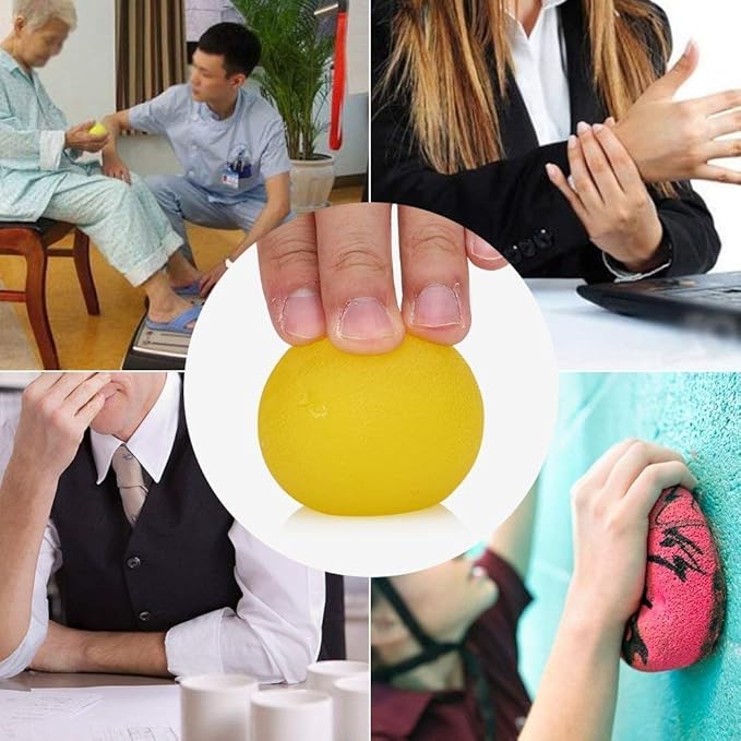 3-pack Stress Relief Balls. Hand Exercise Balls. Hand Therapy Balls. Hand Grip Balls Hand Squeeze Balls Kits for Physical Rehabilitation & Grip Strengthene