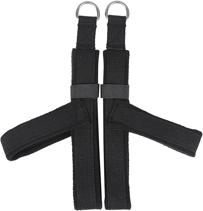 2X Pilates Straps Yoga Straps Strength Training Flexible Core Equipment Reformer Strap Fitness Belts for Studio Adults Gym