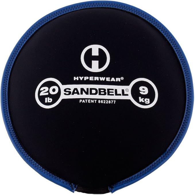 HYPERWEAR SandBell® Soft Sandbag Weight (2–50 lbs) – Pre-Filled with Clean USA Sand, Safe Soft Weight for Strength Training, HIIT, Functional Fitness, Rucking & Home Workouts