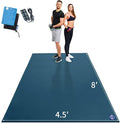 MRO Extra Large Exercise Mat For Home Gym, 8'x4.5'/7'x4.5'/6'x4.5'(7mm) Workout Mats for Gym Flooring, Non-Slip, Extra Thick Durable Cardio Mat, Ideal for Plyo, Weights, MMA, Jump Rope -Shoe Friendly