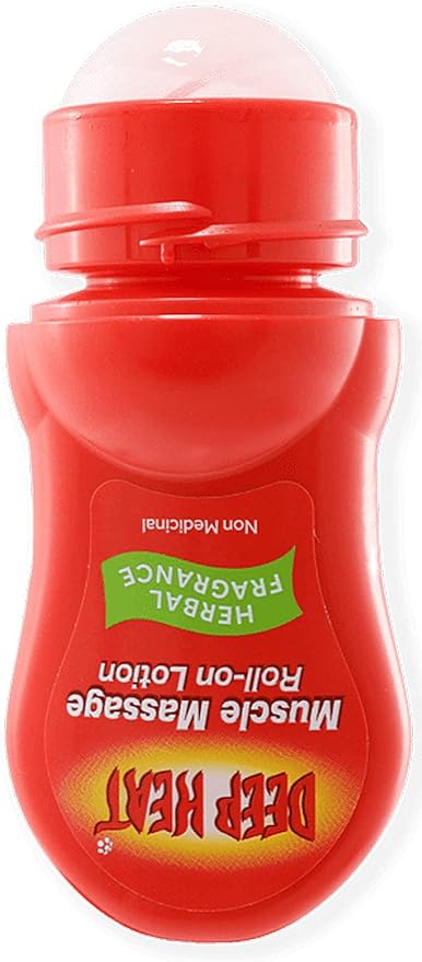 Deep Heat Muscle Massage Roll-On Lotion 50Ml (Pack of 2)