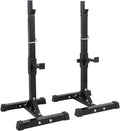F2C Max Load 550Lbs Pair of Adjustable Squat Rack 41"-66" Sturdy Steel Barbell Rack Free Bench Press Stands GYM/Home Gym Portable Dumbbell Racks Stands