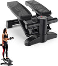 Mini Stepper Exercise Machine Under Desk, Stepper Machine 300LB Weight Limit,Mini at Home Stair Stepper No Nise,2 MM Thickness Steel Step Machine for Exercise at Home Hydraulic