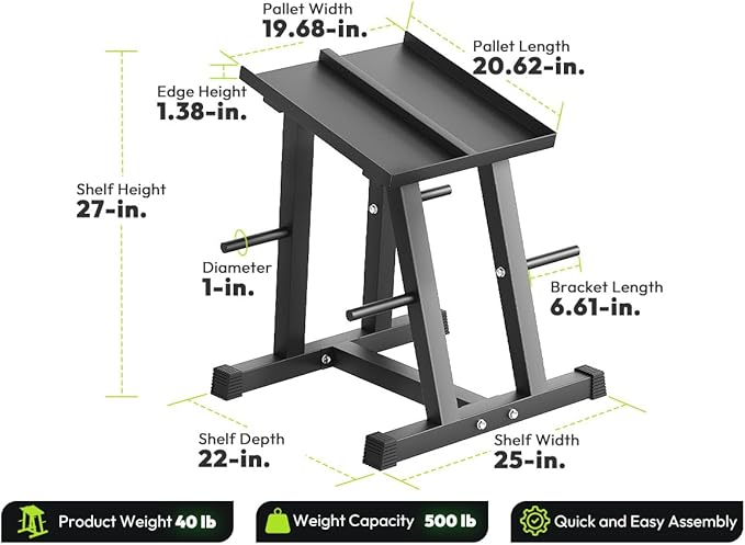 Adjustable Dumbbell Rack with Plate Storage, 500 lb Capacity, Space-Saving Storage Organizer for Classic Dumbbells, table for dumbbells, Heavy Duty Column Stand for Home Gym