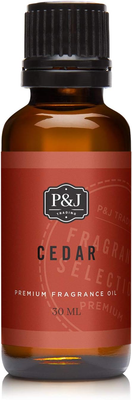 P&J Trading Fragrance Oil | Cedar Oil 30ml - Candle Scents for Candle Making, Freshie Scents, Soap Making Supplies, Diffuser Oil Scents
