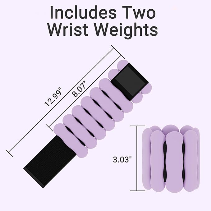Wrist Ankle Weights for Women Men, Leg Arm Wrist Weights Bangles 1lb*2 2lb*2 Wearable Weights Pilates Weighted Bracelet for Strength Training Walking Swimming Yoga Physical Therapy