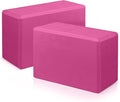 Yoga Blocks 2 Pack 9x6x3 Inches, Sturdy Foam Yoga Block, Premium EVA, Non Slip High Density for Pilates Meditation, Stretching and Toning