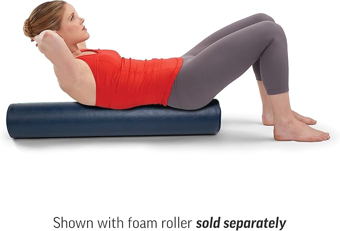 OPTP Foam Roller Cover - Made from Soft, Durable Latex-Free Vinyl - Easily Slides onto 36" x 6" Foam Rollers - Blue