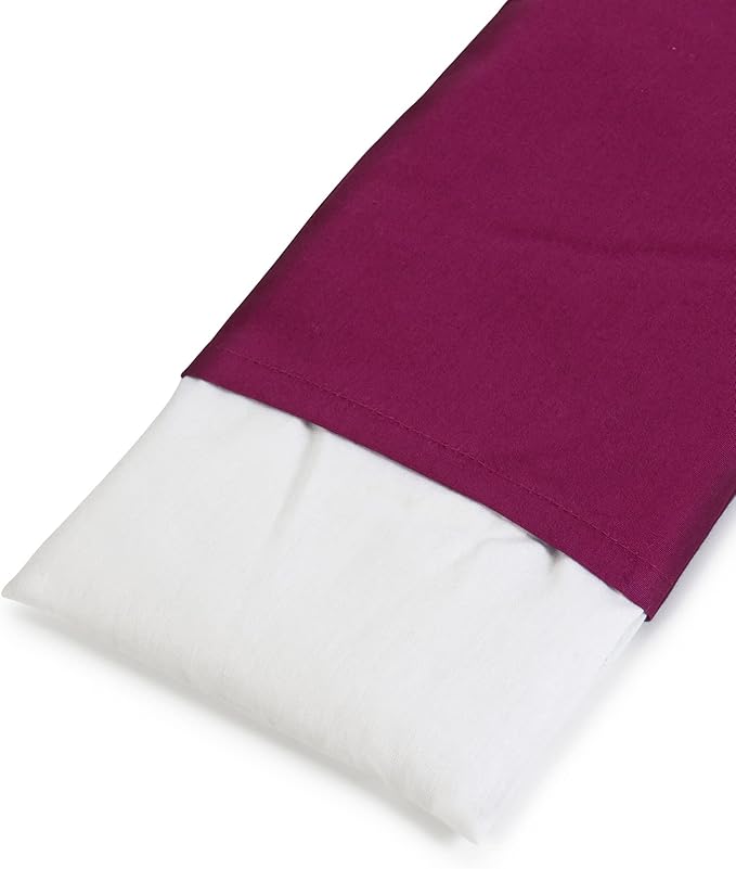 Yoga Studio Organic Eye Pillow, 23 cm x 12/13 cm, Organic Yoga Pillow Lavender and Flax Seed, for Tired Eyes and Headaches