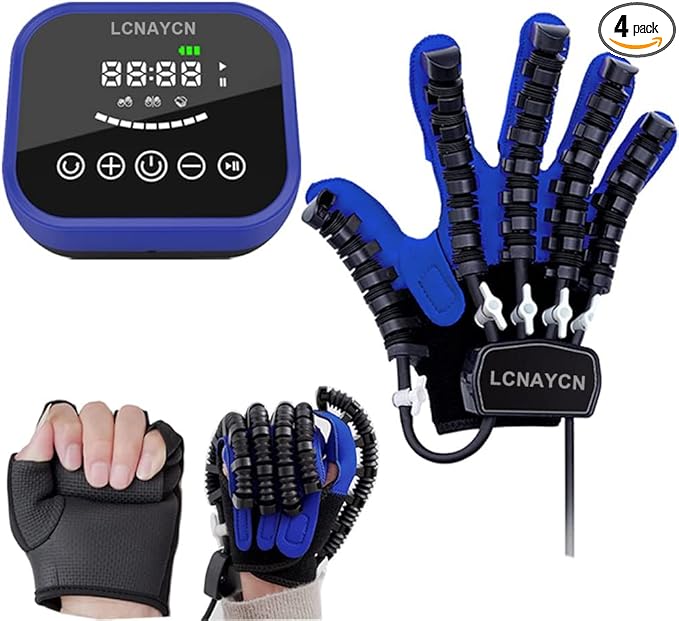 Rehabilitation Robot Gloves,Robot Rehabilitation Gloves,Hand Rehabilitation Equipment,Stroke Hemiplegia Glove(Right Hand-M)