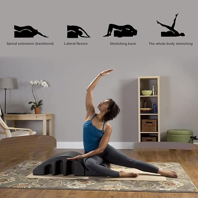 Compact Pilates S-Curve Trainer: Core Strength, Balance Equipment with Non-Marking Base - Lightweight for Home Fitness