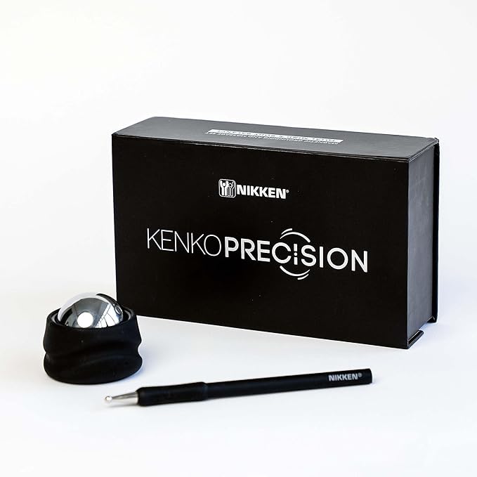 Nikken Kenko Precision Set - Sphere and Wand for Mind and Body Balance, Wellness, and Vitality - Ceramic Silicone and Tourmaline Resin