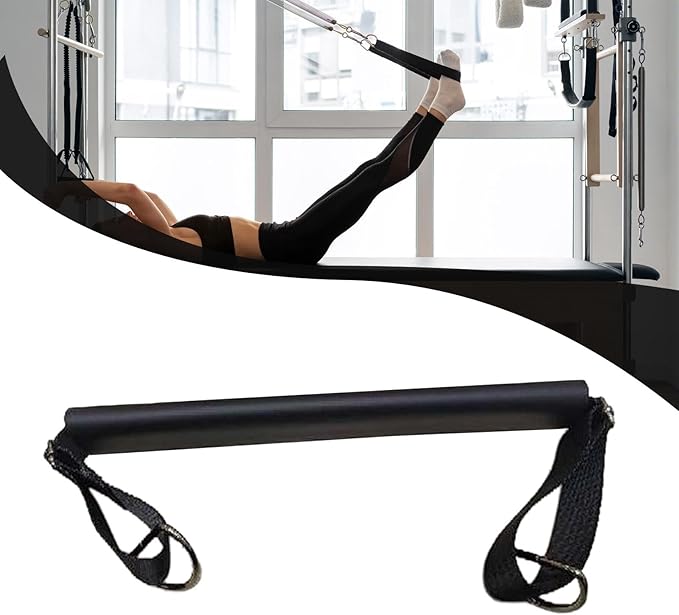 Pilates Foot Strap Padded,Pilates Reformer Part Equipment Strap Exercise Belt for Studio
