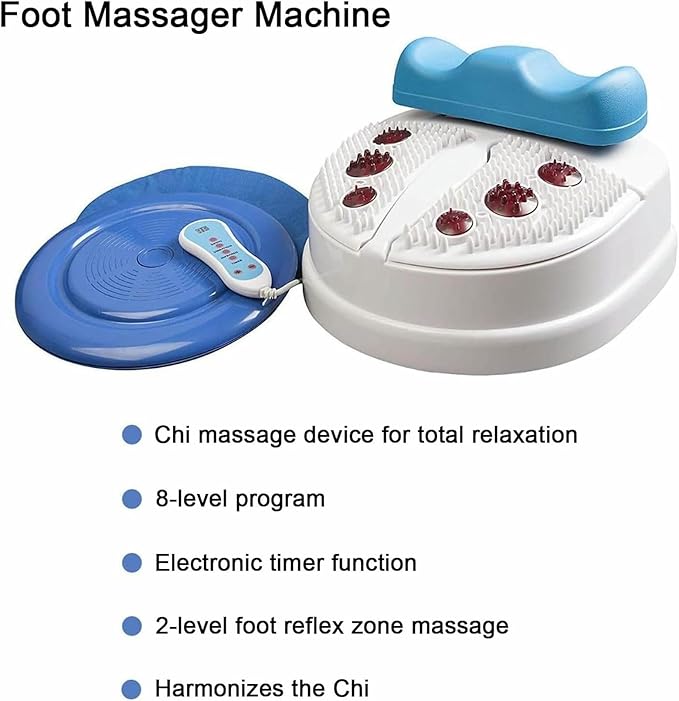 Electric Foot Machine, Chi Swing for Passive Aerobic Leg Exercises, with Wire Control, Adjustable Speed, Passive Aerobic Exerciser