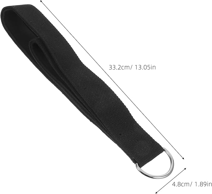 2pcs Yoga Strap For Stretching: Multi-Purpose Fitness Bands With D Ring Buckle - Elastic Straps For Flexibility Strength Training & Workouts