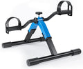 Folding Pedal Exerciser Mini Exercise Bike Under Desk Bike Pedal Exerciser for Arms and Legs Cardio Workout, Portable Desk Bike Peddler Machine for Sedentary Officer & Seniors