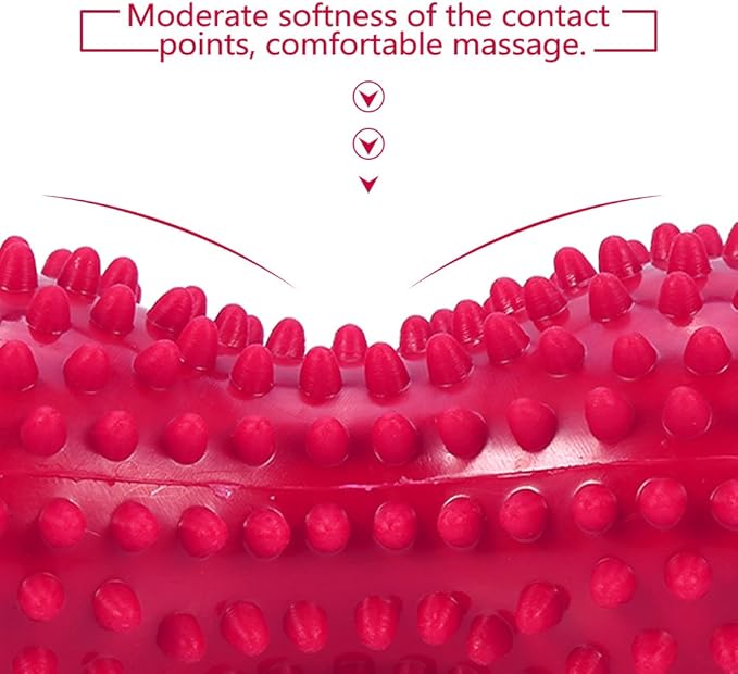 Spiky Massage Ball Peanut Massager Ball Fitness Exercise Mobility Peanut Ball Pain Muscle Steess Foot Myofascial Relief for Plantar Fasciitis Heel Foot Arch Pain (perple)