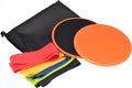 uxcell Exercise Core Sliders, Dual-Sided Glider Discs & Resistance Bands & Cloth Bag for Full Body Workout