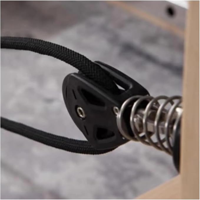 Pilates Reformer Pull Rope Belt Hardware Professional Strap,Compatible For Seated Balance Exercise Equipment Core Bed Accessories(2.78M Black)
