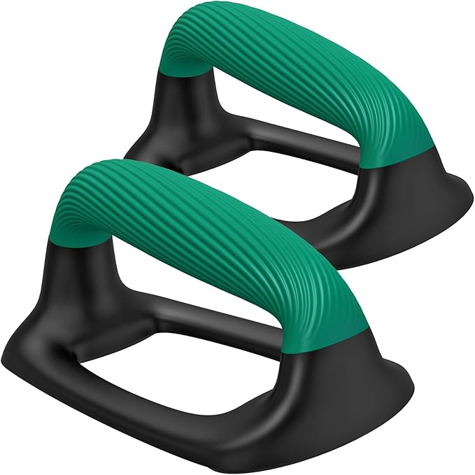 Kipika Push Up Bars, Pushup Stands With Thickened Soft Plastic Handle, Stable and Non-Slip Base, Pushup Handles Perfect for Floor Strength Training