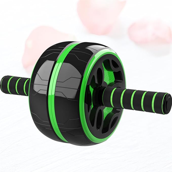 HEALLILY Abdominal Exercise Roller Ab Wheel for Fitness Broad Frame Pvc Thicken Wheel Silent Core Trainer Home Gym Strength Training Equipment