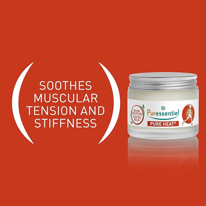 Puressentiel Muscles and Joints Pure Heat Balm - Muscle Relief Massage Balm with Sunflower Oil and Shea Butter - Joint Relief Massage Cream - 0.67 oz