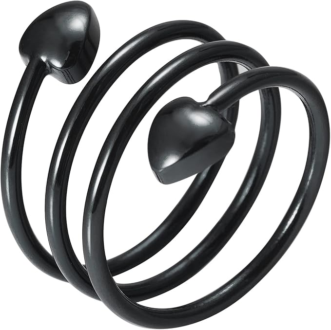 Copper Rings for Women, 99% Pure Copper Adjustable Black Magnetic Ring, Fashion Jewelry Present (0139B)