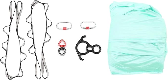6m Aerial Yoga Practice Polyester Strap Aerial Equipment Yoga Hammock Practice Kit Green