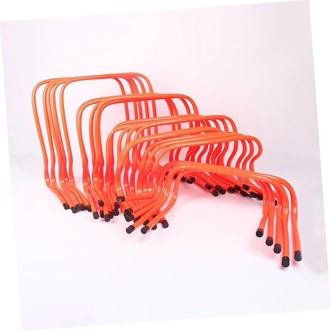 Kichvoe 2pcs Plastic Speed Hurdles 15cm Wear-Resistant Training Accessory for Agility and Professional Sprint Drills, Lightweight Athletic Equipment for Youth and Soccer Training