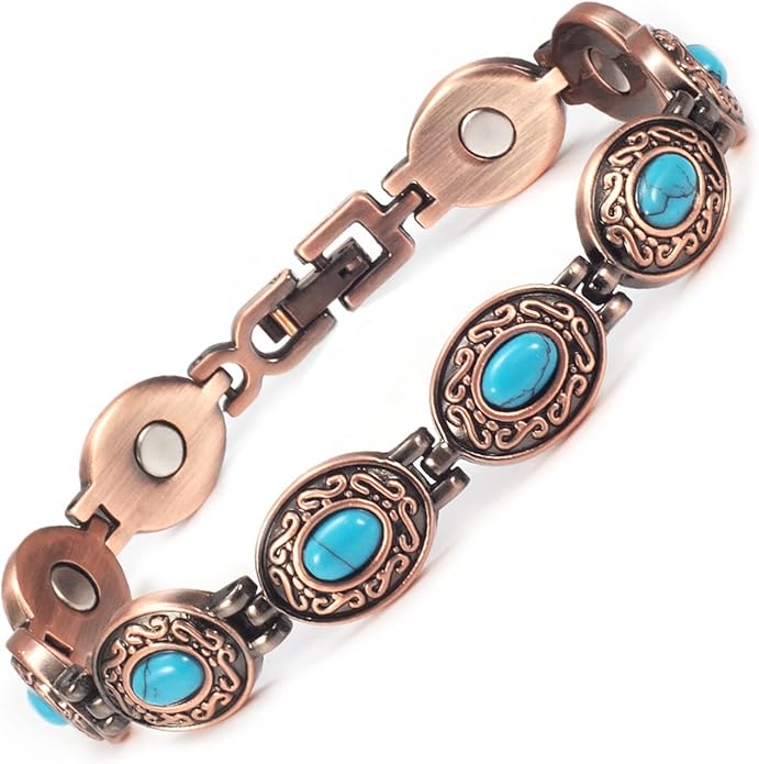 MagVIVACE Copper Bracelet for Women, Magnetic Jewelry with Magnet