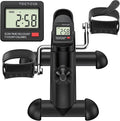 TABEKE Under Desk Bike Pedal Exerciser - Mini Exercise Bike for Arm/Leg Exercise, Pedal Exerciser for Seniors with LCD Display 26116