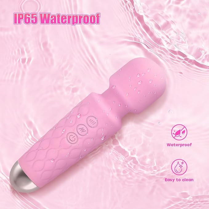Upgraded Back Muscle Massager - Multiple speeds and Modes Available - Mini Size fits Back of arms (Peach Pink)...