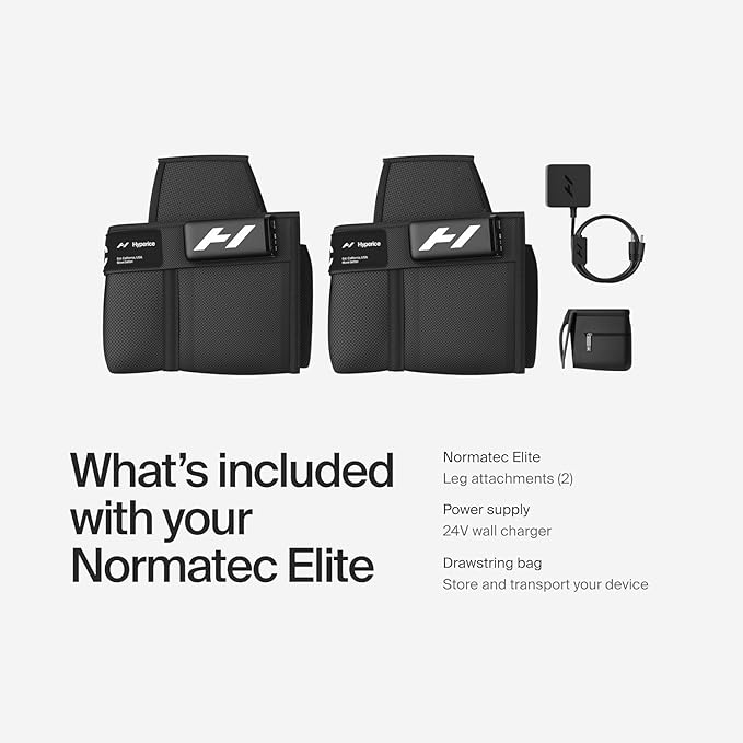 Hyperice Normatec Elite Legs Size Standard - Dynamic Air Compression Massage - Helps Increase Circulation in Legs, Reduces Muscle Pain and Aches and Improves Recovery Time Post-Workout