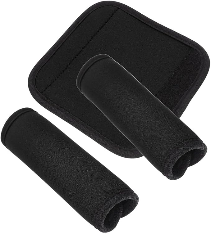 balacoo 3pcs Detachable Anti-Slip Pull-up Handle Grip Sleeves Barbell Pad Set Dumbbell Cushion Protective Pads for Doorway Gym Essentials