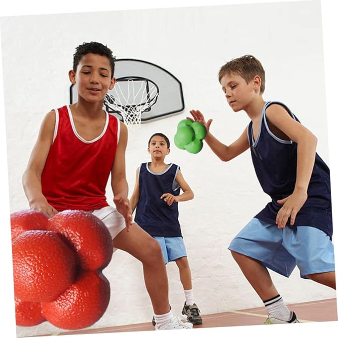 3pcs Agile Training Balls Hexagonal Reaction Ball for Yoga Random Color