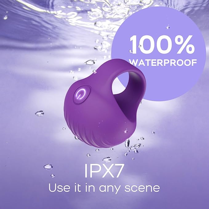 Portable Finger Massage Ball, Multifunctional Waterproof Rechargeable Mini Massage Tool (Violet)
