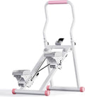DlandHome Stair Stepper for Home Gym, Foldable Vertical Climber Machine with LCD Monitor, Stair Master with Adjustable Handlebar & Oversized Pedal, Stair Climber for Full-Body Workout