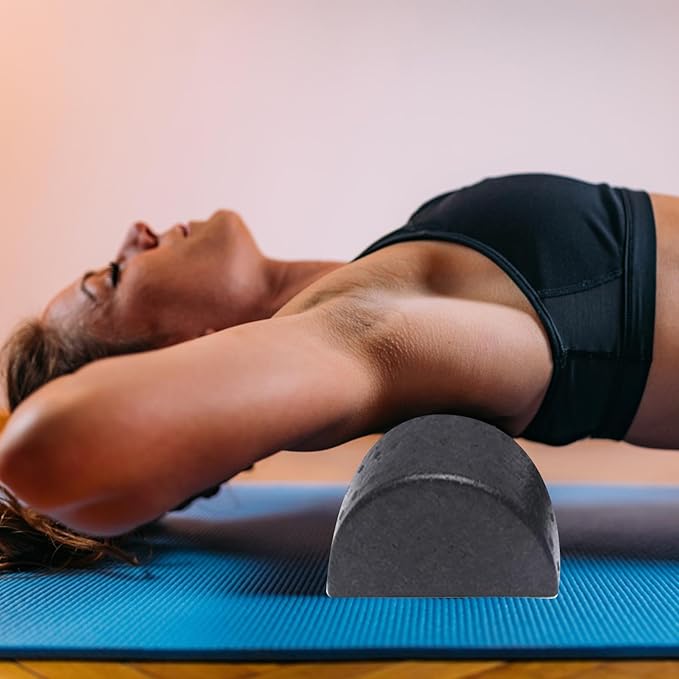 Half Round Foam Roller - Half Foam Roller, Semi-Circles Foam Roller, Half Round Roller, Half Round Yoga Roller | Half Round Exercise Roller, Compact Half Cylinder Foam Roller for Travel