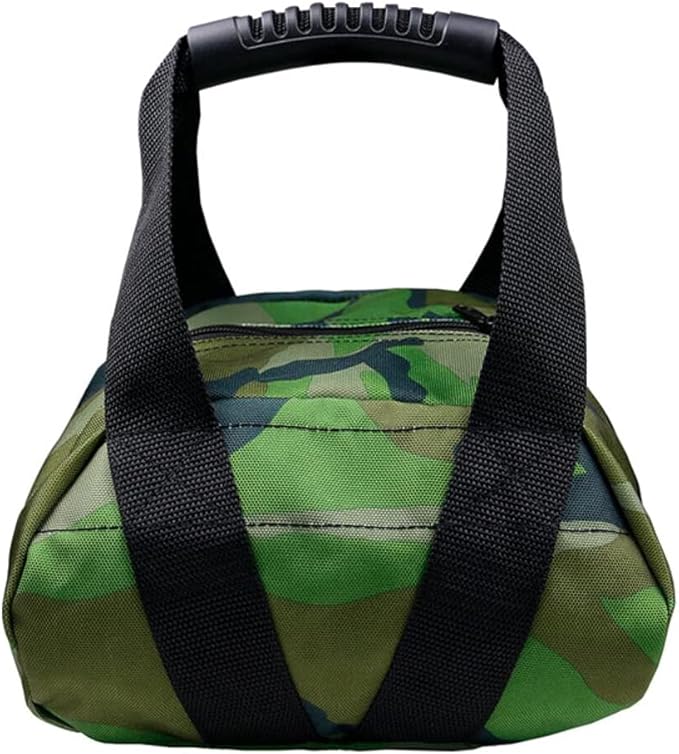 Camouflage Weightlifting Training Sandbag Kettlebell Sandbag, Adjustable Canvas Soft Sand Bag with Handles, Weightlifting Dumbbell for Home Training Fitness Yoga Workout