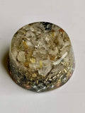 Rutilated Gold Quartz Orgone Generator Energy Accumulator 528Hz/7.83Hz/Advance Harmonics Many Beautiful Ingredients and Colors! (Bionized Rutilated Gold Quartz)