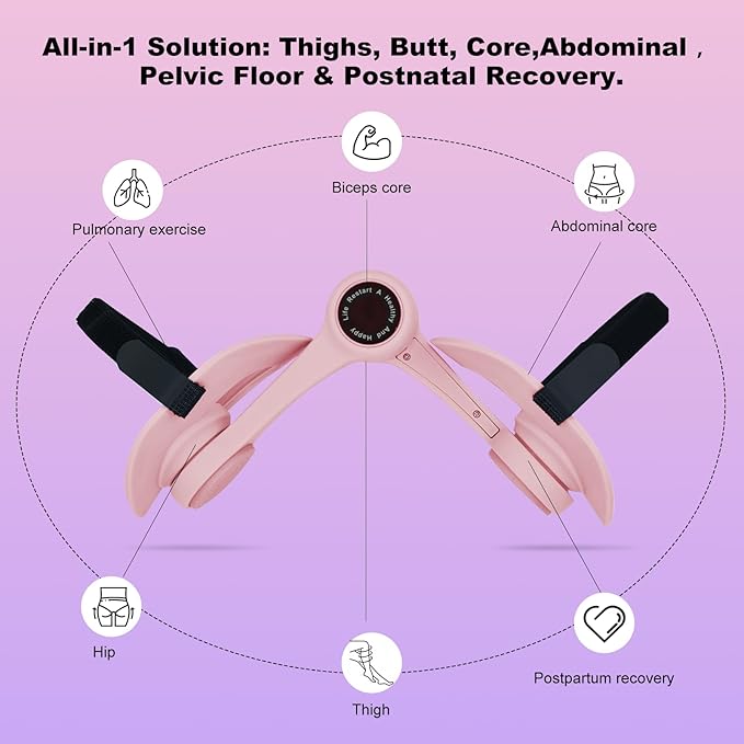 2 Pcs Thigh Master Suit, Pelvic Floor Exercise Devices, Pelvic Floor Trainer Woman,Upgraded Anti-Slip Strip for Exercising The Thighs