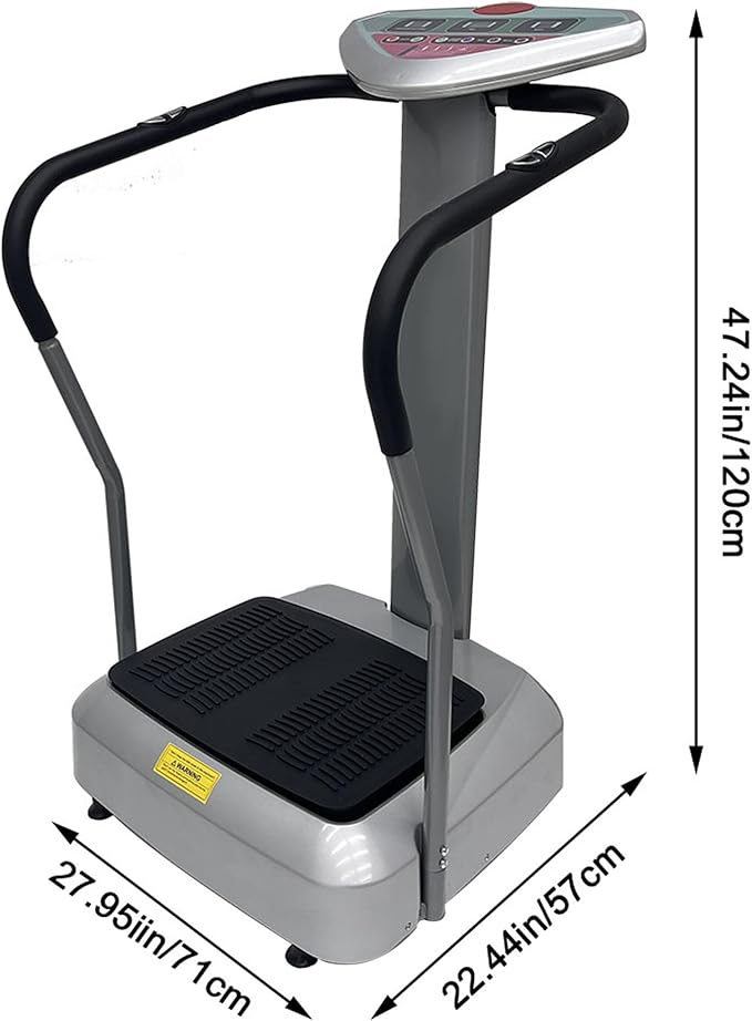 TECHTONGDA Vibration Plate Exercise Machine 110V Whole Body Workout Vibration Platform Machine with Adjustable Speed for Weight Loss and Shaping, Home Exercise Fitness Machine