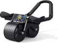 New Ab Roller for Wheel, Home Workout Auto Rebound Abdominal Wheel, Ab Abdominal Exercise Roller with Elbow Support, Core Workout Equipment for Strengthening Abs, for Women & Men