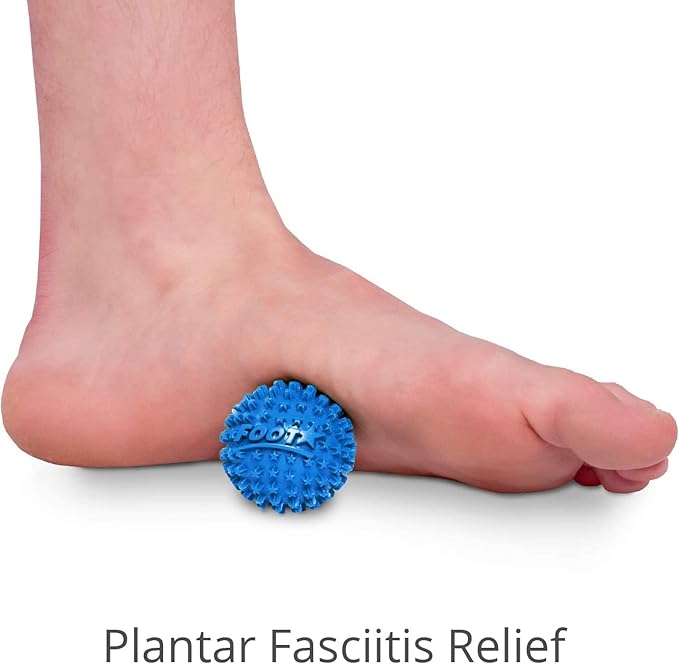 Body Back Wooden Foot Roller and Foot Star® Massager Ball Bundle Plantar Fasciitis Relief