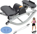 Rock Fitness Steppers for Exercise at Home, Mini Lateral Rocking Workout Step Stepper Exercise Machine Side to Side Portable Compact Fitness Stepper Home Use for Knees Joints